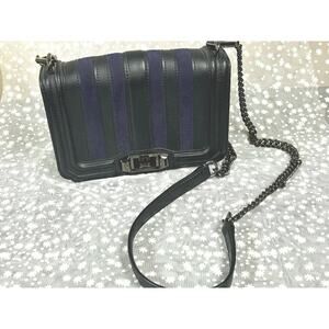 Rebecca Minkoff Stripe Love Leather & Suede Crossbody